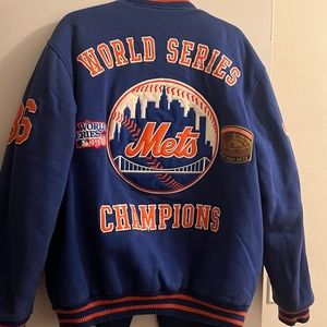 Vintage New York Mets World Series 86 69 commemorative jacket